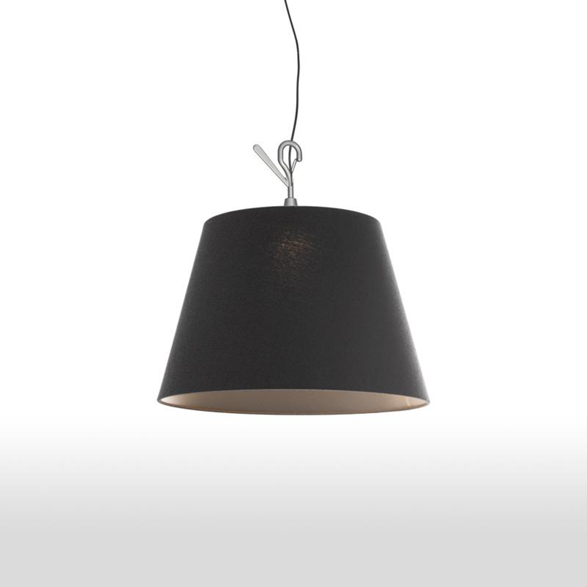 Artemide Outdoor Tolomeo Paralume Outdoor LED Hook, Schirm: schwarz