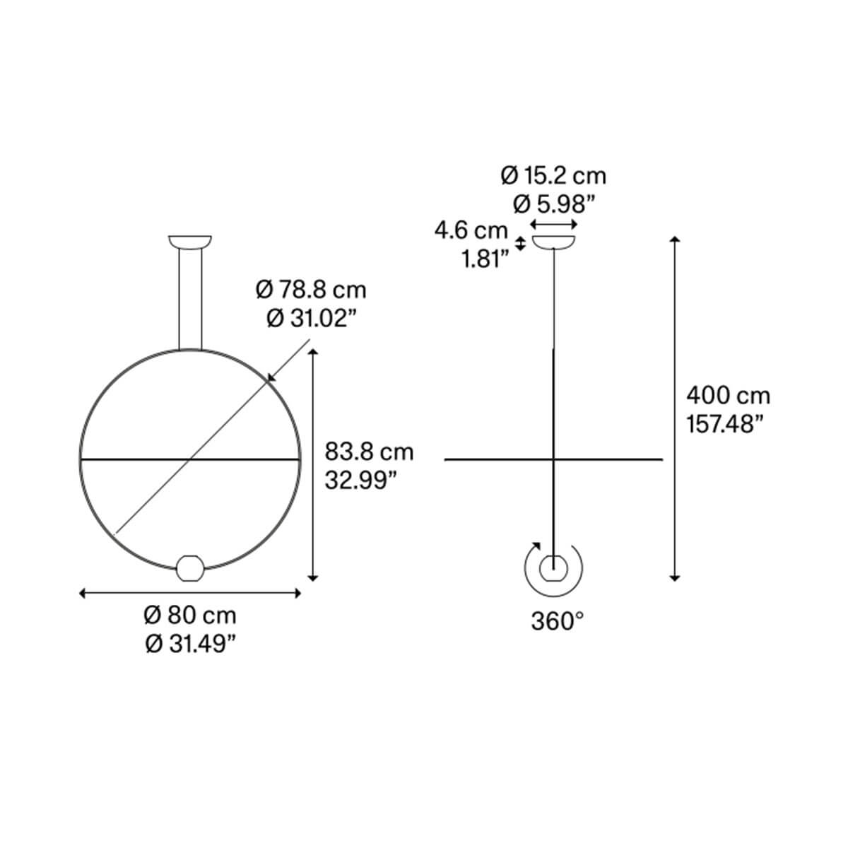 Elara Large LED Pendelleuchte