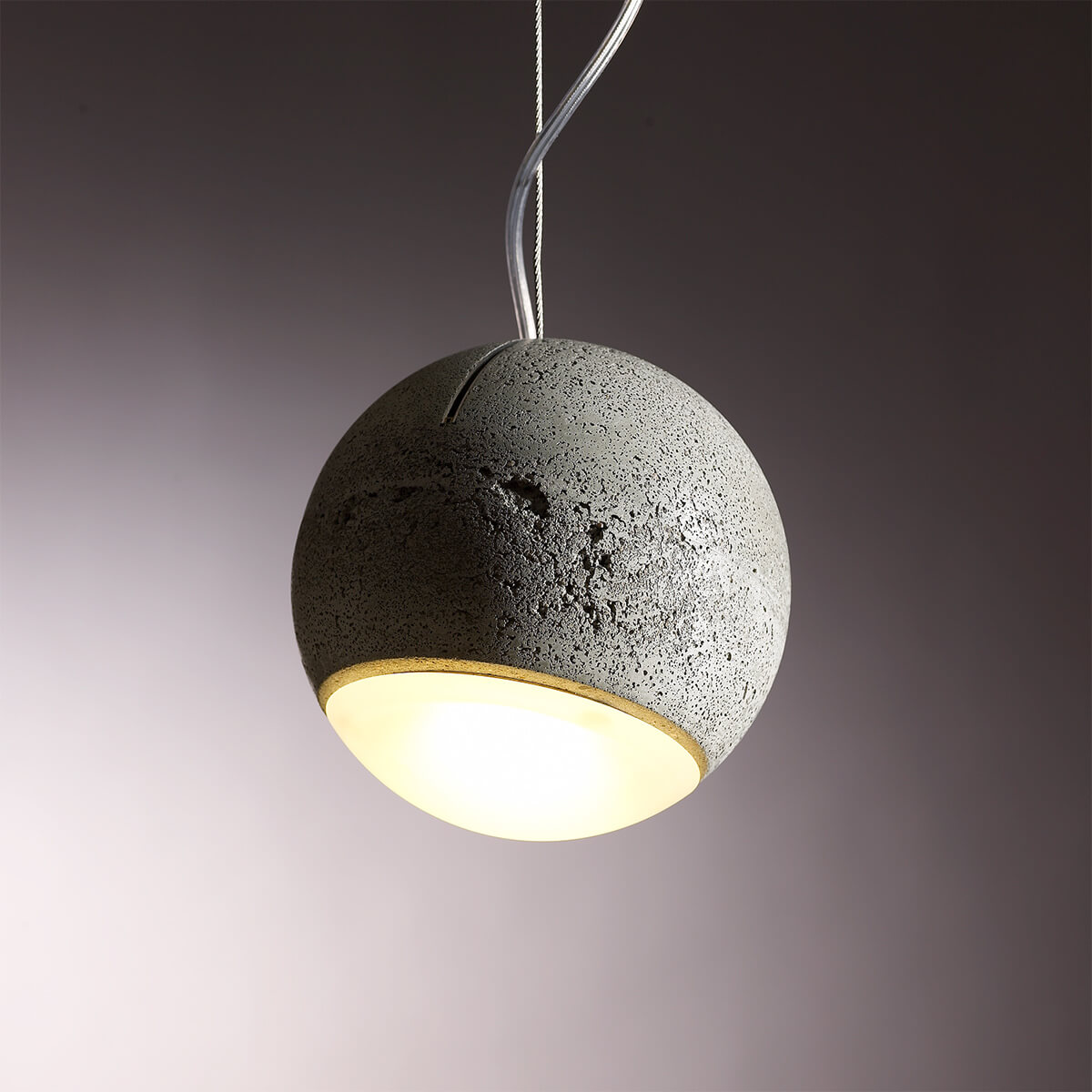 Tecnolumen Trabant Pendelleuchte, Ø: 18 cm, Glaslinse matt