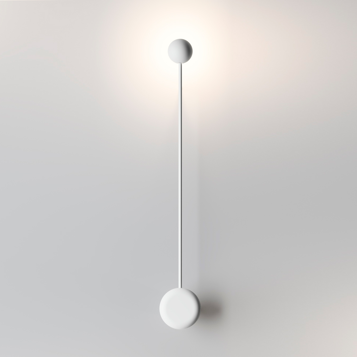 Vibia Pin 1692 LED Wandleuchte, weiß matt
