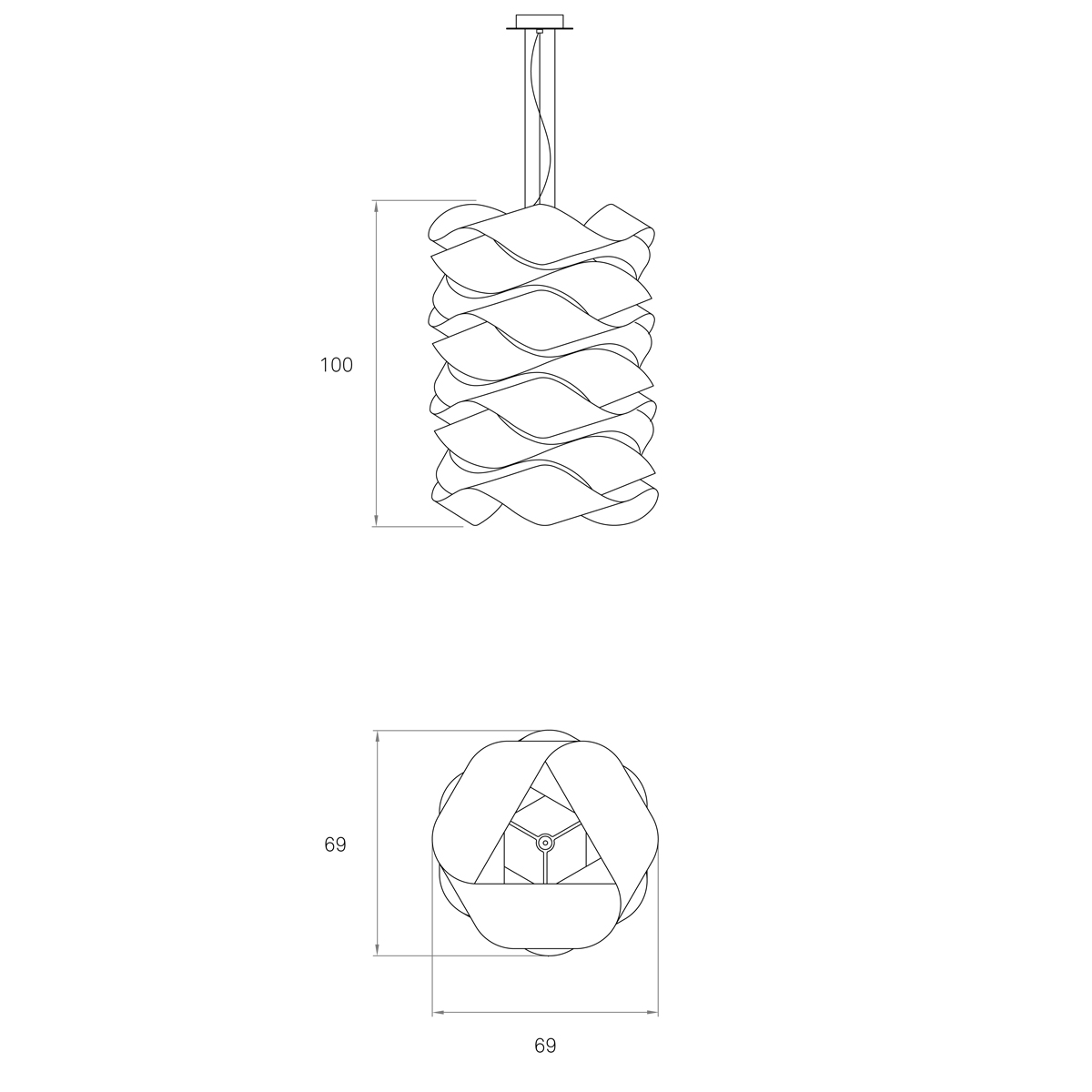 LZF Lamps Link Chain 3 Pendelleuchte
