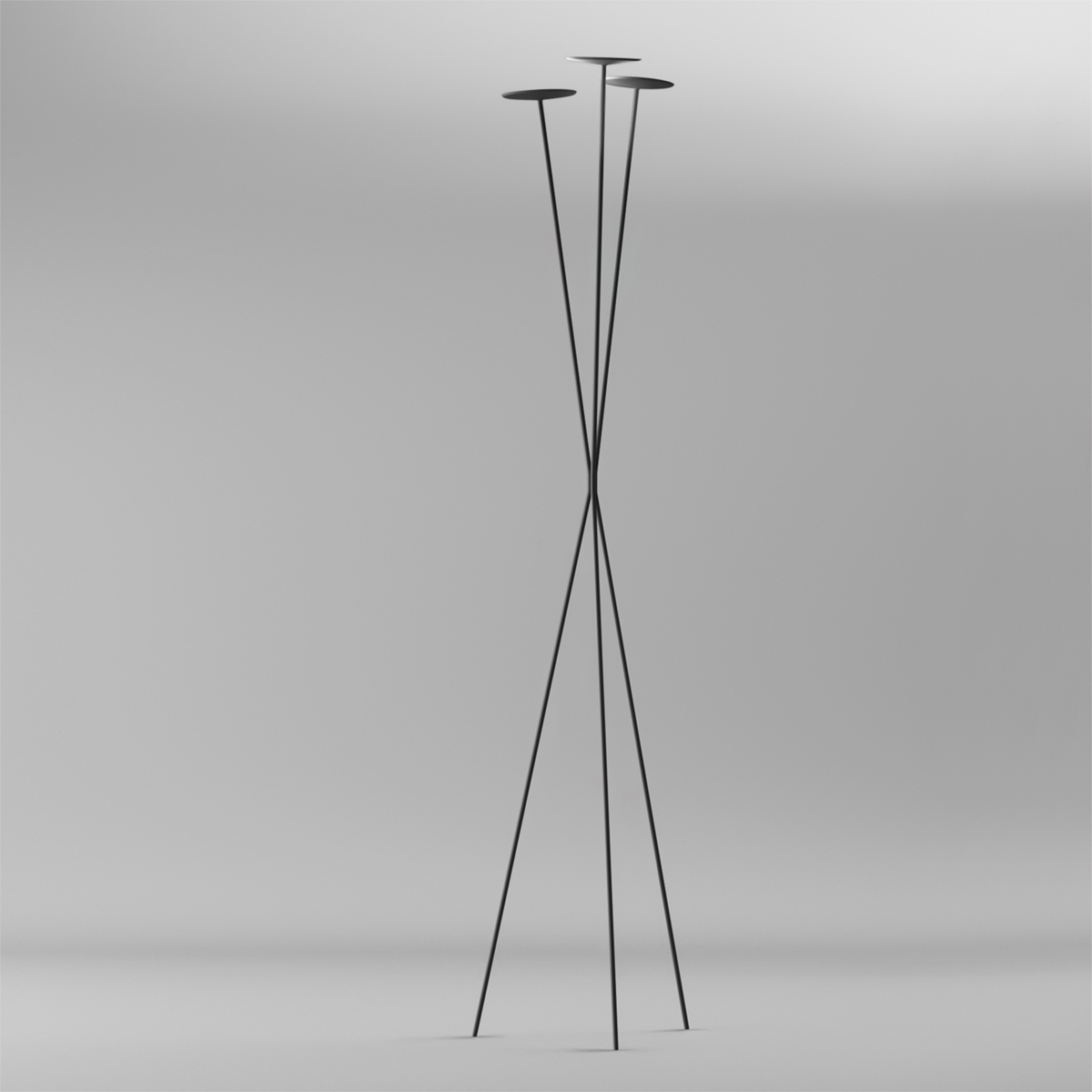 Vibia Skan 0260 LED Stehleuchte, schwarz matt