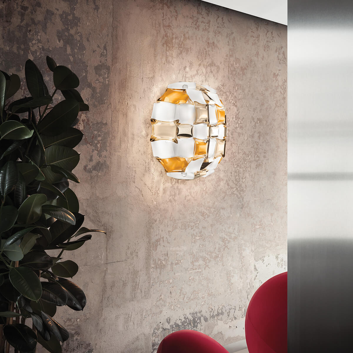 Slamp Mida Ceiling / Wall Medium, amber (bernstein)