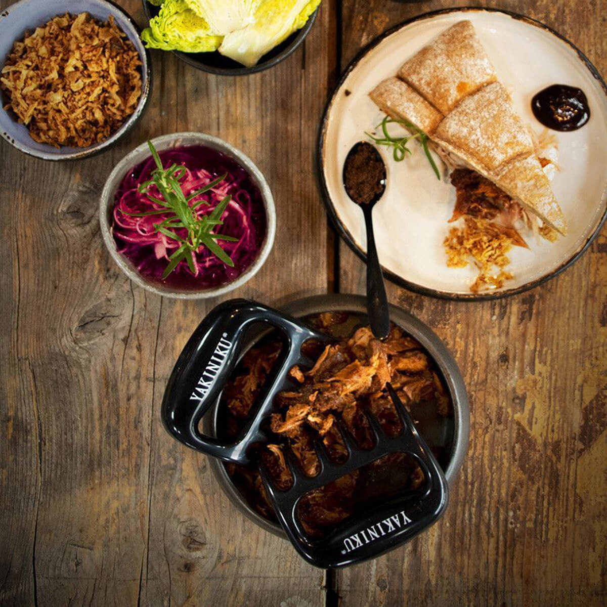 Yakiniku Fleischklauen, schwarz