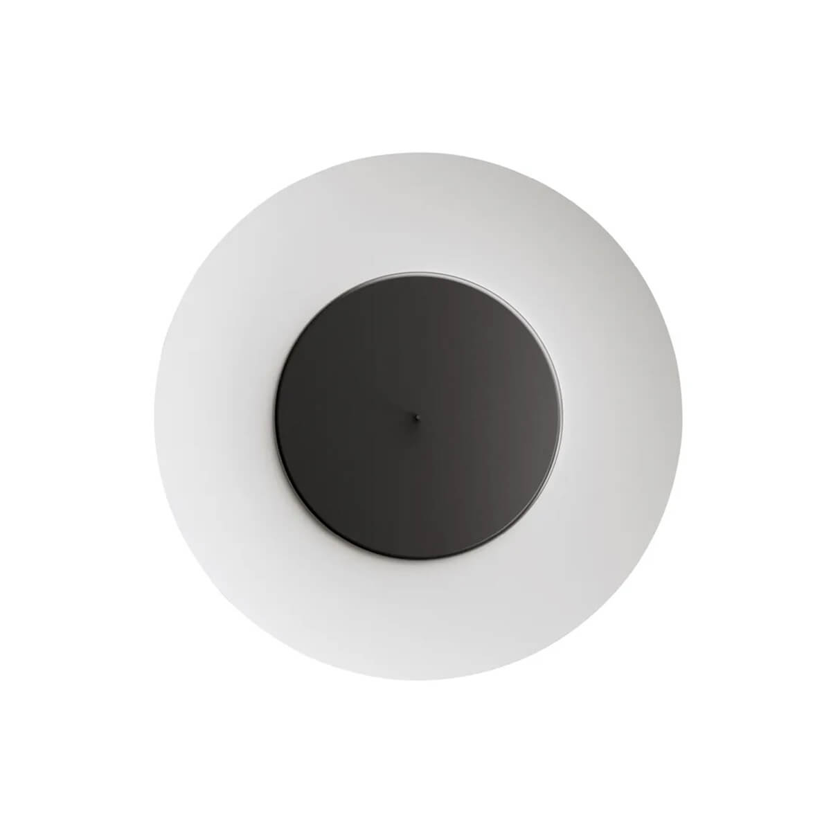 Fontana Arte Lunaire LED Wandleuchte, Ø: 75 cm, schwarz