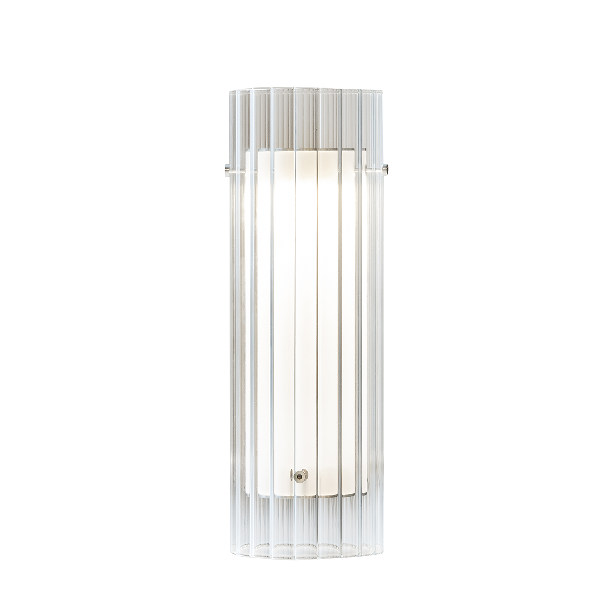 Fontana Arte Lasospesa LED Tischleuchte, gestreift transparent