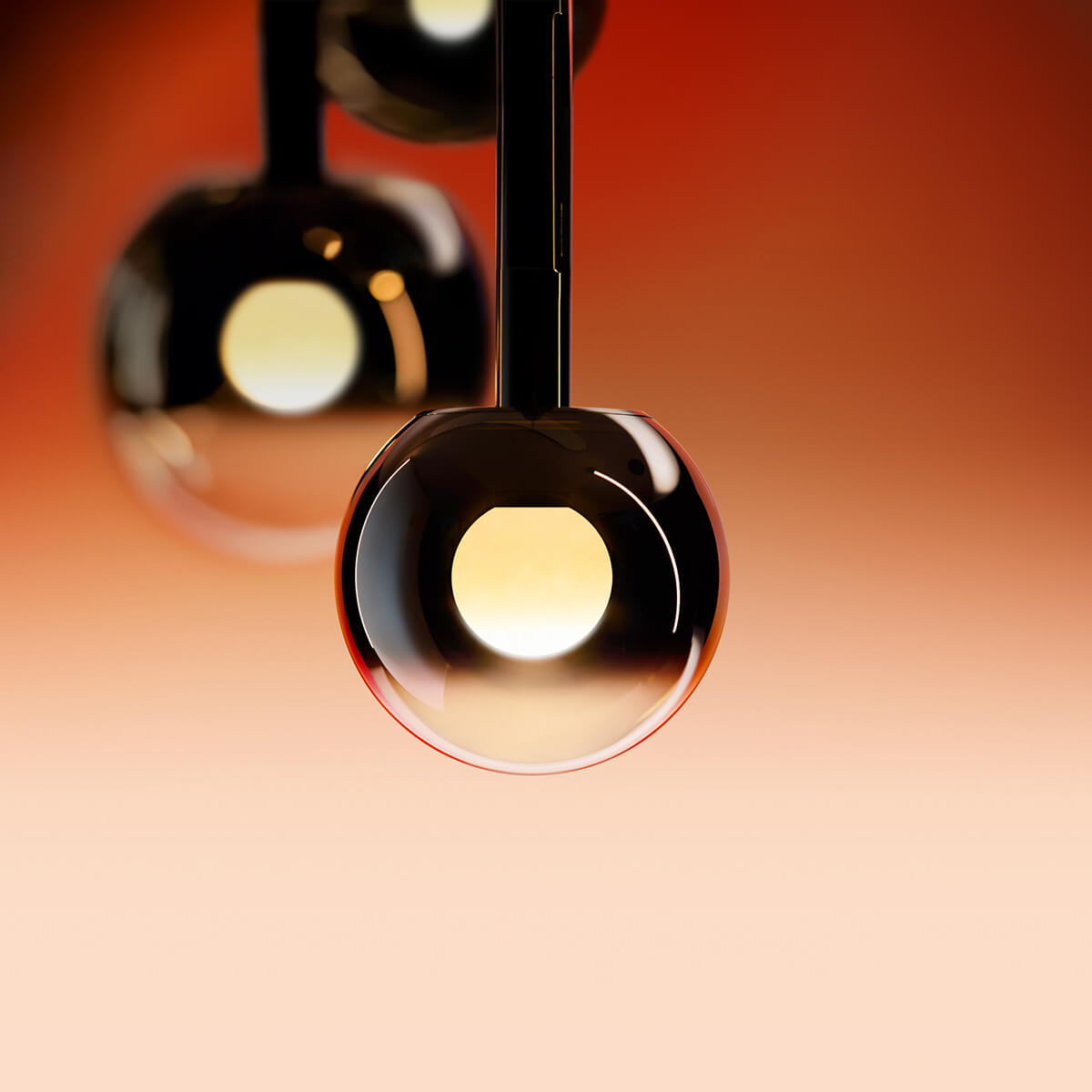 Occhio Luna sospeso cloud LED Pendelleuchte, dark chrome Occhio Luna sospeso cloud LED Pendelleuchte, dark chrome