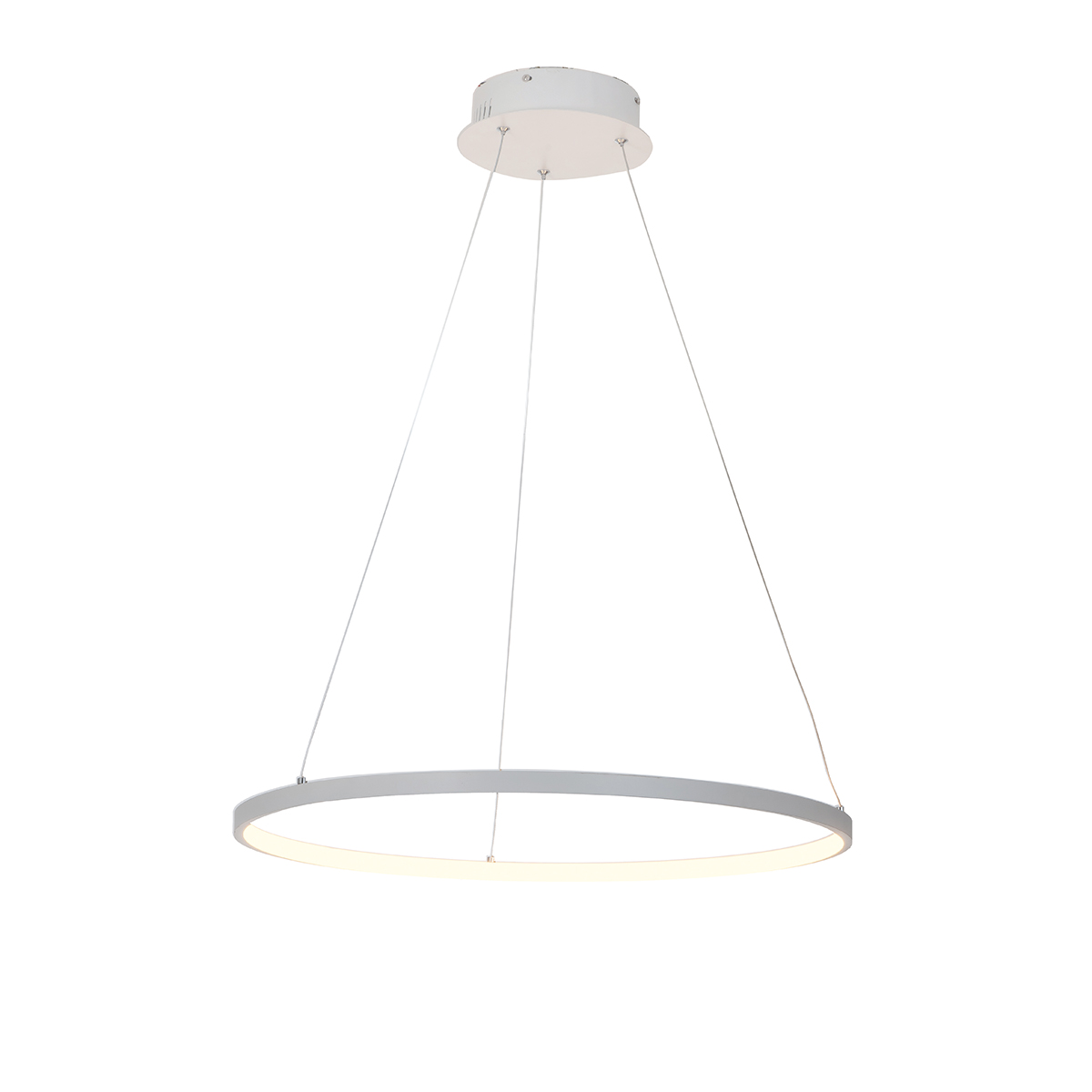 Orange One Messina Ring LED Pendelleuchte, Ø: 80 cm, weiß