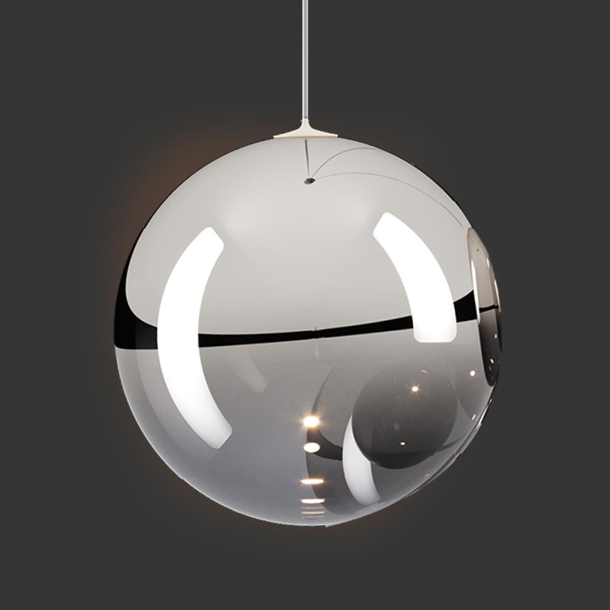 Lodes Random Solo 28 LED Pendelleuchte, Chrom