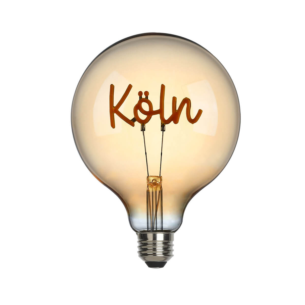 Köln LED Filament Globelampe E27 Amber, 1,5 W 2000 K