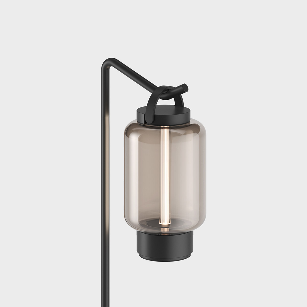 IP44.de Qu LED Akkuleuchte mit Pin Erdspieß, black (schwarz)