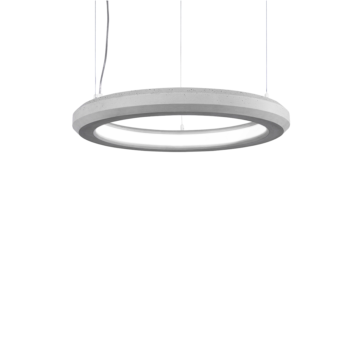 MARCHETTI Circle In LED Pendelleuchte, Ø: 60 cm, Zement Circle In LED Pendelleuchte, Ø: 60 cm