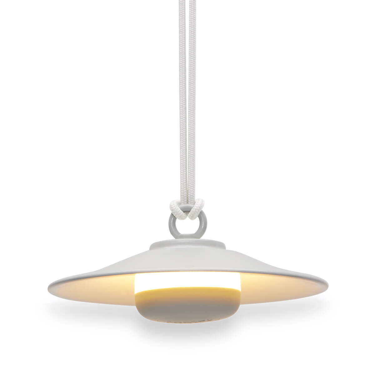 Fatboy Chap-O LED Akku-Pendelleuchte, Desert glänzend (sandfarben) (eingeschaltet)