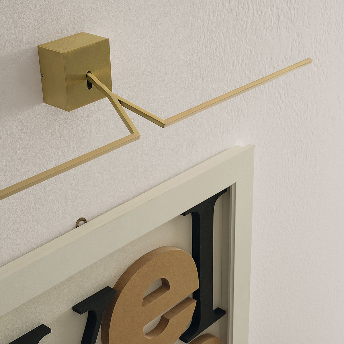 Icone Ypsilon LED Bilderleuchte, Länge: 50 cm, Gold matt