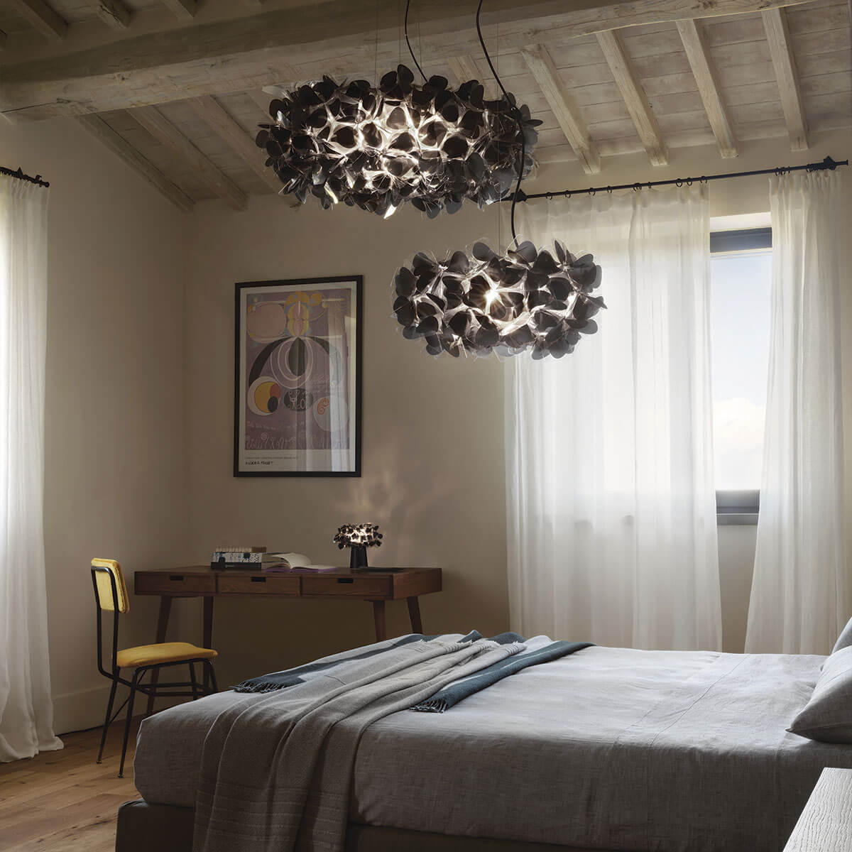 Slamp Clizia Mama non Mama Suspension und Clizia Mama non Mama Suspension Large, schwarz, Kabel: schwarz