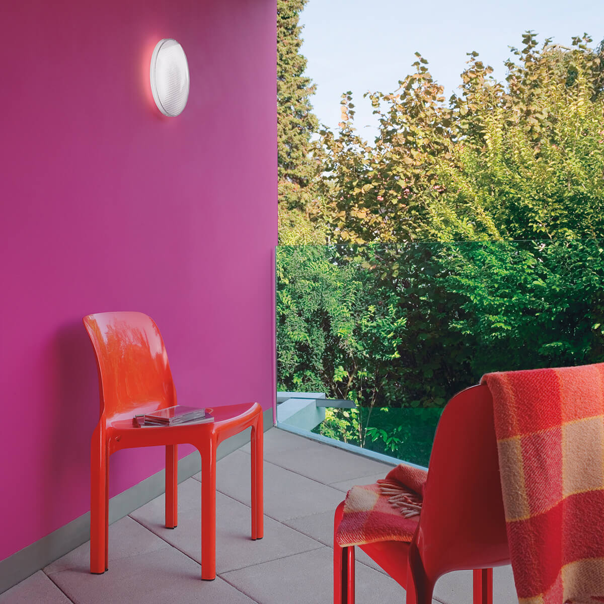 Belux O-Lite LED Wand- / Deckenleuchte, Acrylglas
