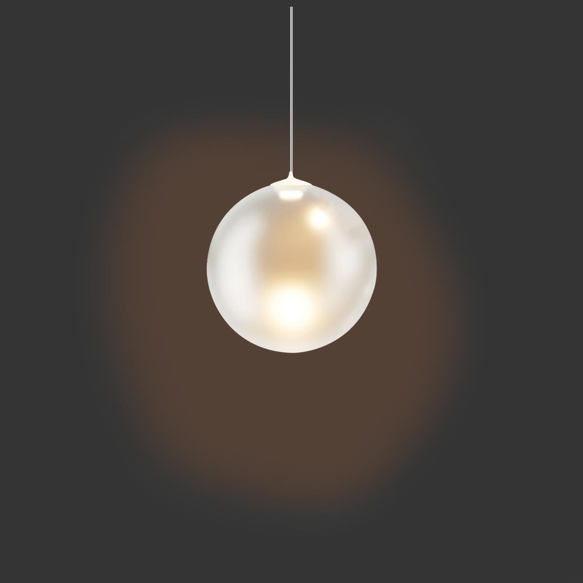 Lodes Random Solo 12 LED Pendelleuchte, weiß matt satiniert