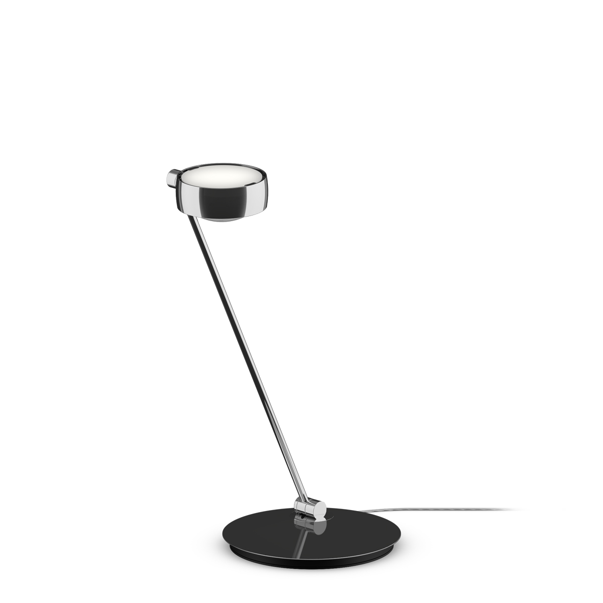 Occhio Sento E tavolo LED Tischleuchte, 60 cm, 2700 K, Ausrichtung: rechts vom Objekt, Chrom