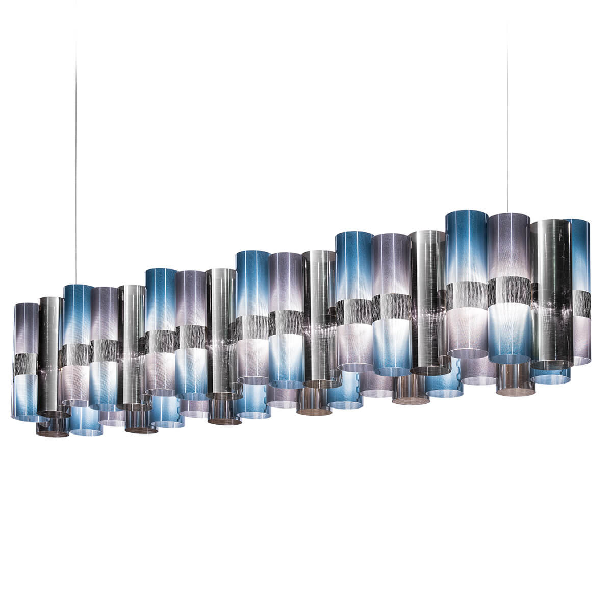 Slamp La Lollo LED Suspension Linear 140, Gradient (farbig changierend)