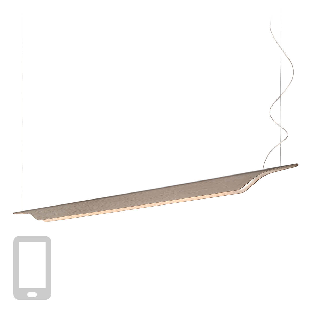 Foscarini Troag Media MyLight LED Sospensione, naturale (natur) Troag Media MyLight LED Sospensione