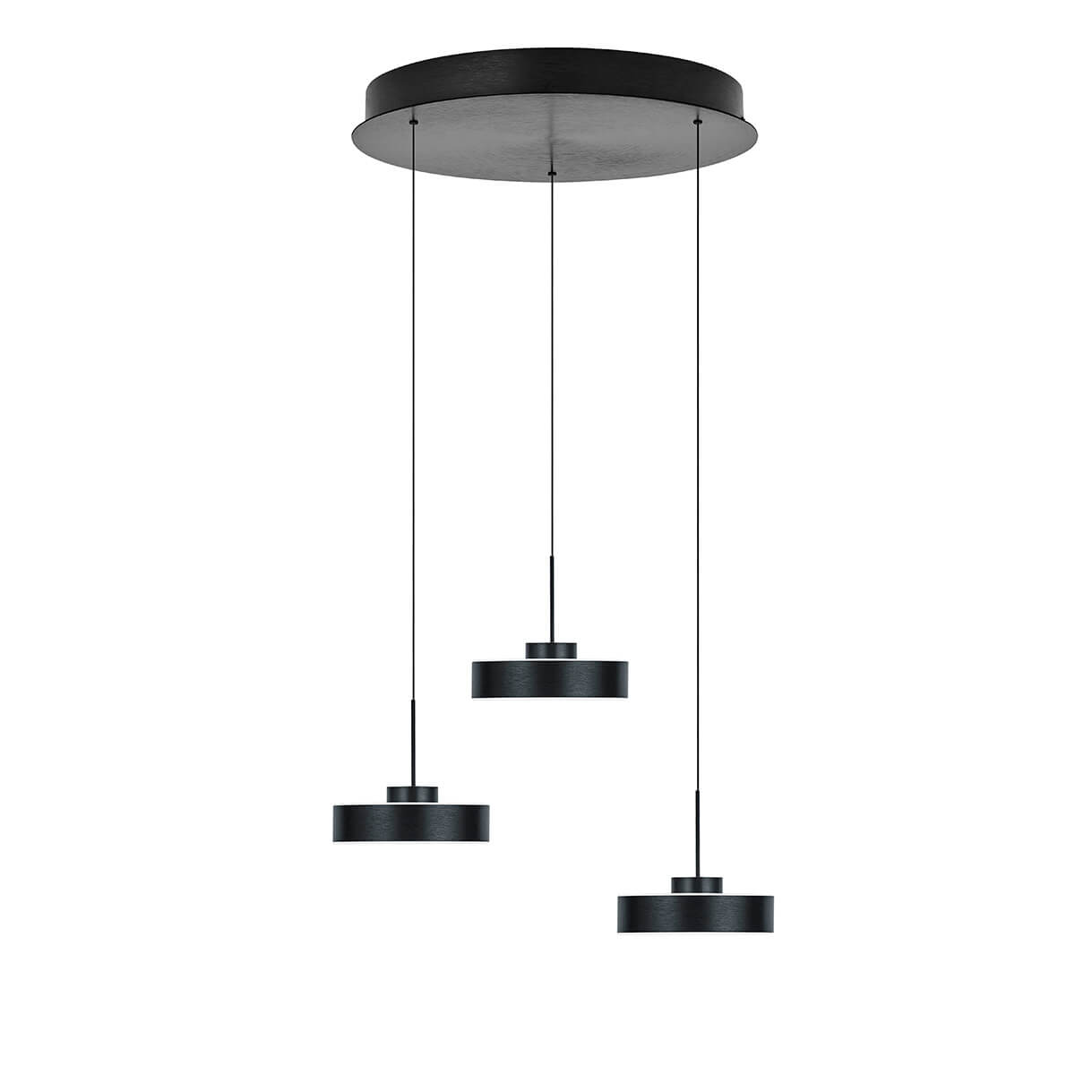 Spencer LED Pendelleuchte, 3-flg., mit Rondell