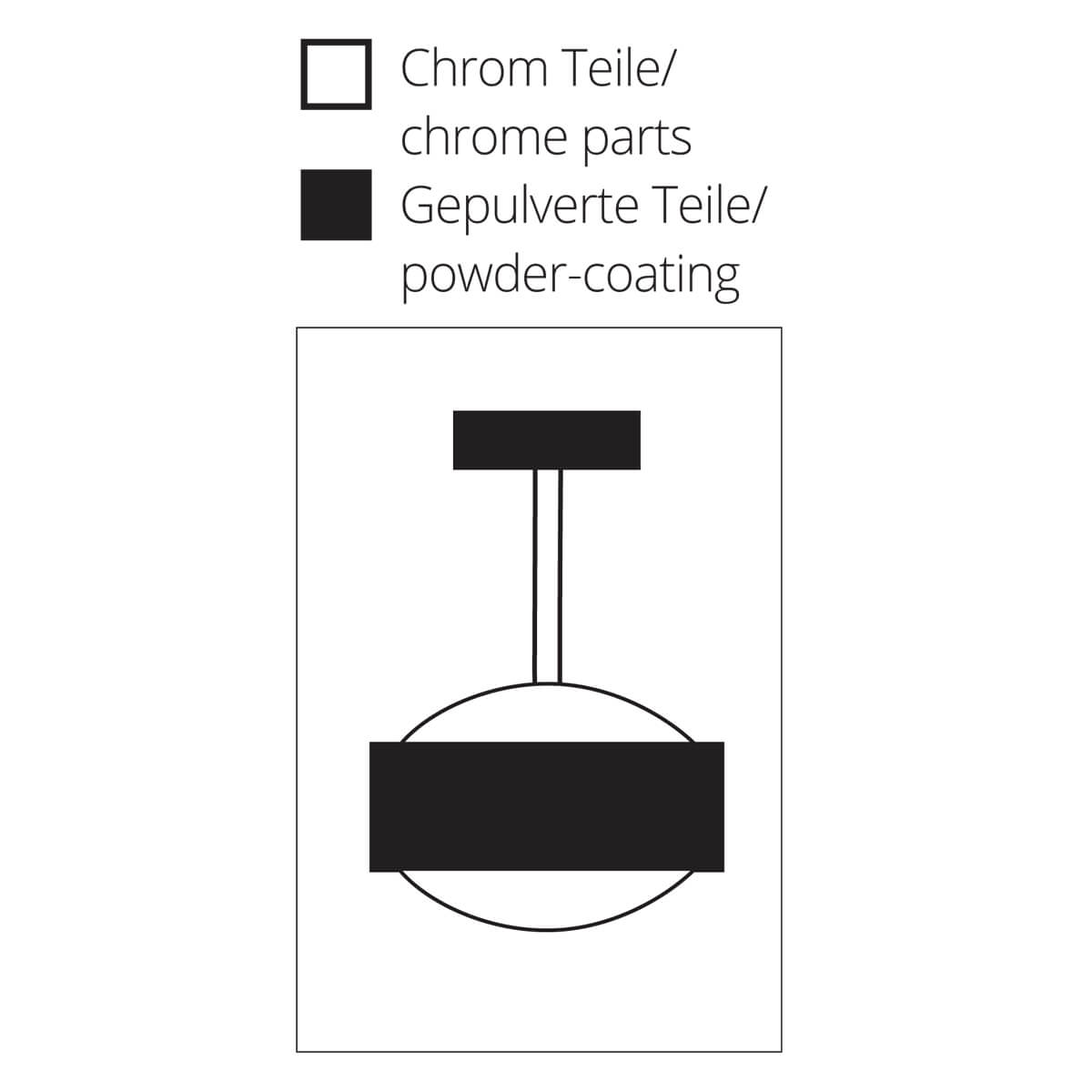 Top Light Puk Maxx Eye Ceiling LED Deckenleuchte, Oberflächenbeschaffenheit der Bicolor-Versionen