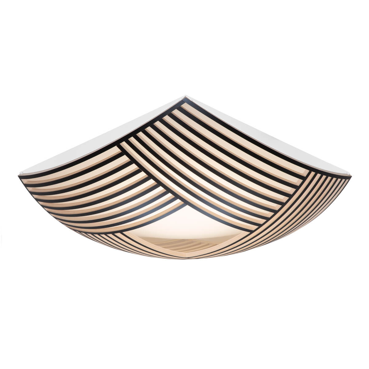 Secto Design Kuulto 9100 Wand- / Deckenleuchte, schwarz laminiert