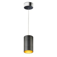 Oligo Tudor L LED Pendelleuchte, schwarz matt / Blattgold