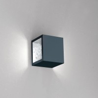 Icone Cubo LED Wand- / Deckenleuchte, Titan / Blattsilber 