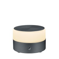 Bankamp Button LED Tischleuchte, Höhe: 11 cm, anthrazit matt eloxiert