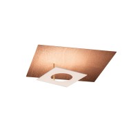 Icone Petra 40 LED Wand- / Deckenleuchte, Kupfer / weiß