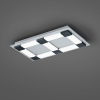 Bopp Plus Plain LED Smart Home Deckenleuchte, rechteckig, anthrazit / Aluminium