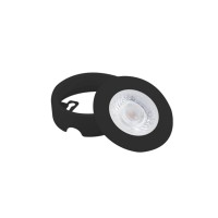 Interlight Cabiled Aufbauring, schwarz, mit Cabiled Downlight LED Möbeleinbaustrahler (separat erhältlich)