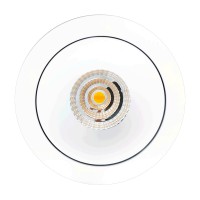 Mobilux MOBiDIM COB Style IP65 R LED Einbaustrahler, Dim-to-Warm, 2700-1800 K, weiß