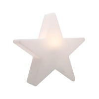 8 seasons design Shining Star Dekoleuchte, Höhe: 37 cm, weiß (eingeschaltet)