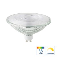 Sigor LED Reflektorlampe ES111 Luxar Glas GU10, 15 W, 2700 K, dimmbar, Abstrahlwinkel: 25°