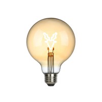 Sompex Rentier LED Filament Globelampe E27 Amber, 1,5 W, 2000 K, Ø: 9,5 cm