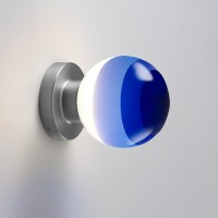 Marset Dipping Light A2-13 LED Wandleuchte, graphit, Schirm: blau