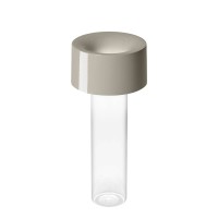 Foscarini Fleur LED Tavolo Akkuleuchte & Vase, bianco (weiß)