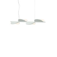 Flos Almendra Linear S4 LED Pendelleuchte, off-white matt (cremeweiß) (©Flos)