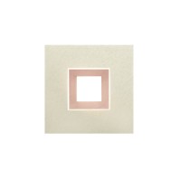 Grossmann Karree LED Wand- / Deckenleuchte, perlglanz, 1-flg., Dim-to-Warm, Rahmen: pastellkupfer