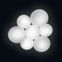 Vibia Puck LED Deckenleuchte, 7-flg., weiß