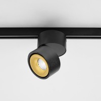 Egger Licht DLS Lighting Clippo P3 LED Schienenstrahler, Dim-to-Warm, schwarz / Gold