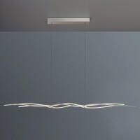 Escale Silk 2.0 LED Pendelleuchte, Länge: 160,5 cm, Aluminium geschliffen