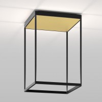 Serien.lighting Reflex² Ceiling M 450 LED Deckenleuchte, schwarz, Reflektor: Struktur Gold (©serien.lighting)