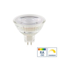 Sigor LED Reflektor Luxar Glas 12 V GU5,3, 8 W, 2700 K, dimmbar, Abstrahlwinkel: 36°