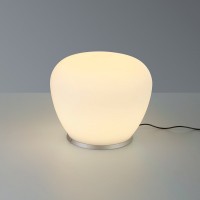 Bopp Plus Cara LED Tischleuchte, Ø: 27 cm, Aluminium eloxiert / Opalglas