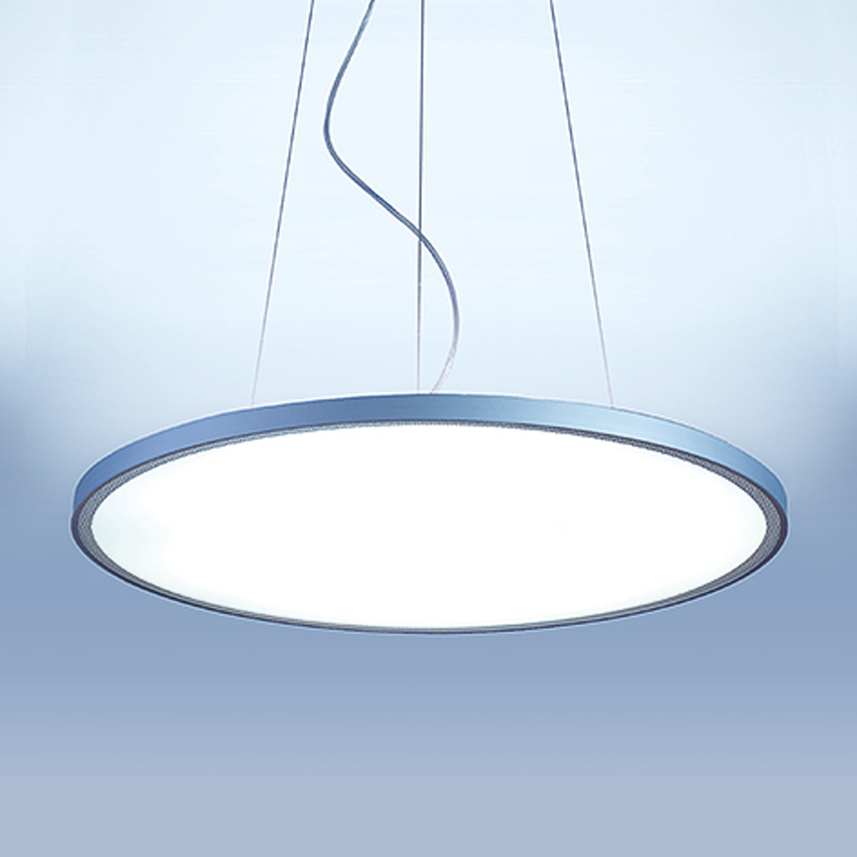 Lightnet Basic-P1 Superflat Pendelleuchte, Ø: 27 cm, Silber matt