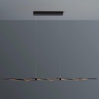 Escale Silk 2.0 LED Pendelleuchte, Länge: 160,5 cm, schwarz