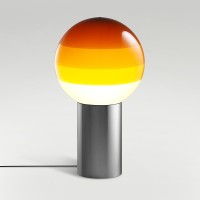 Marset Dipping Light M LED Tischleuchte, graphit, Schirm: amber